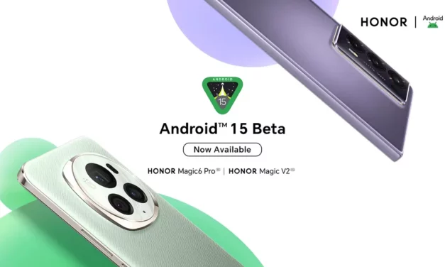 HONOR Releases Android 15 Beta Program for Developers on HONOR Magic6 Pro and HONOR Magic V2